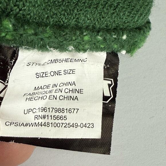 Minecraft Creeper Knit Beanie Green Unisex Winter Hat One Size Video Game - Picture 5 of 5